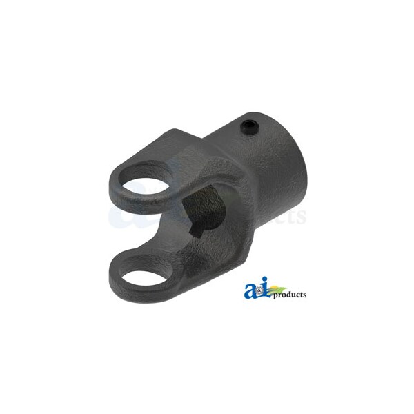Round Bore Implement Yoke (w/ Double Keyway & Set Screw) 3" x3" x4"